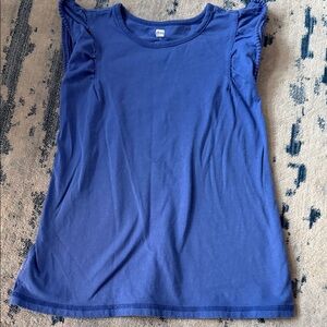 Tea Collection Royal Blue Ruffle Sleeve Tee